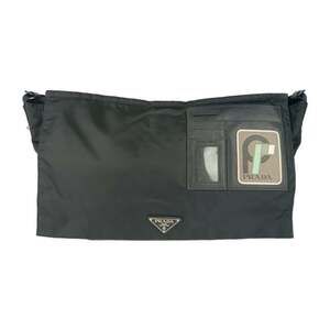 PRADA Black Leather Shoulder Bag